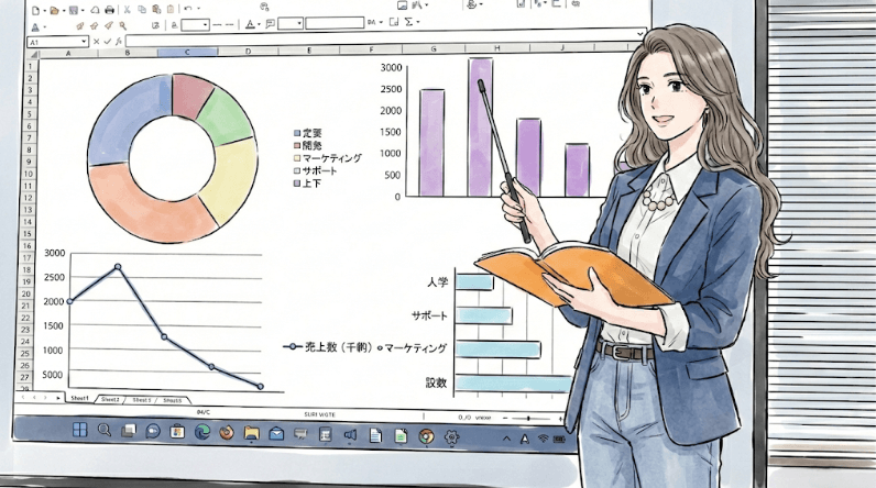 管理会計のグラフとデータ分析